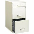 Hirsh Industries Hirsh 19157 Space Sol SOHO Pearl White Three-Drawer Vertical Organizer File Cabinet-Supply Drawer 42019157